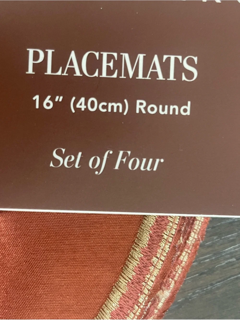 Pumpkin placemats set of 4